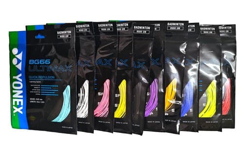 New Yonex BG66 ULTIMAX Badminton Racquet String BG66UM 0.65mm 10m 33ft BG66 UM - Thumbnail 2