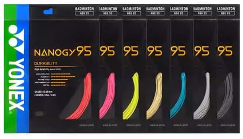 Yonex NANOGY 95 NBG95 Badminton Racquet Durability String 0.69mm 10m 33F BG95