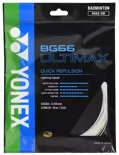 Yonex Badminton Racquet String Quick Repulsion BG66UM ULTIMAX 0.65mm BG66 UM - Thumbnail 4