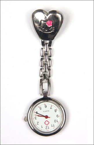 Kitty Nurse Beautician Fob Quartz Watch Doctor Student Steel Gift Toys G E19 - Thumbnail 3