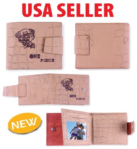 Anime Chopper Monkey D.Luffy Leather Wallet Purse Gift HB