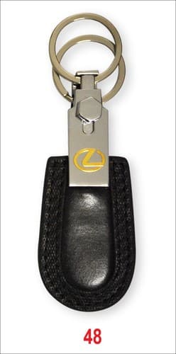 KEYCHAIN LEATHER Car Key Home Key chain EA46 - Thumbnail 4
