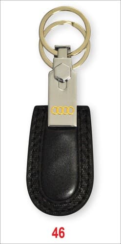 KEYCHAIN LEATHER Car Key Home Key chain EA46 - Thumbnail 2