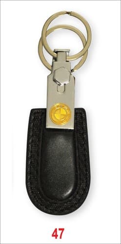 KEYCHAIN LEATHER Car Key Home Key chain EA46 - Thumbnail 3