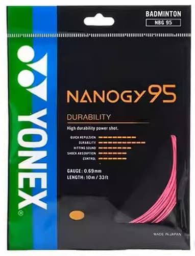 Yonex NANOGY 95 Badminton Racquet Durability String 0.69mm 10m NBG95 BG95 - Thumbnail 4