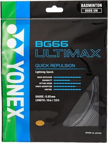 Yonex Badminton Racquet String Repulsion BG66UM ULTIMAX 0.65mm 33F BG66 UM - Thumbnail 5