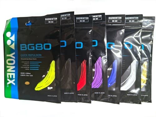 Yonex BG80 Badminton Racquet Overpowering Heavy Smash String 0.68mm 10m 33F BG80 - Thumbnail 2