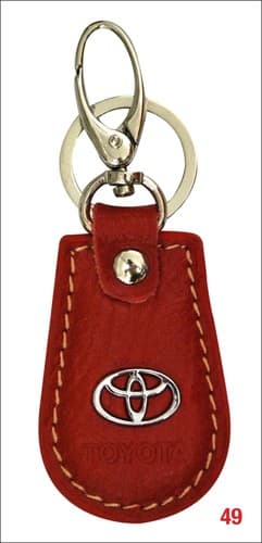 KEYCHAIN GENUINE gift LEATHER Car Key Home Key chain CA49 - Thumbnail 2