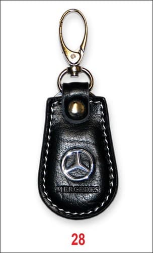 KEYCHAIN GENUINE ring gift LEATHER Car Key Home Key chain CA28 - Thumbnail 2