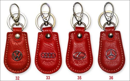 KEYCHAIN GENUINE ring gift LEATHER Car Key Home Key chain CA28 - Thumbnail 7