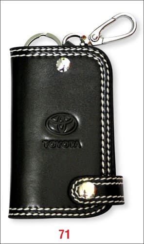 KEYCHAIN GENUINE ring gift LEATHER Car Key Home Key chain Holder Wallet CA65 - Thumbnail 8