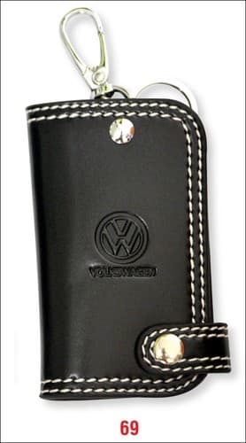 KEYCHAIN GENUINE ring gift LEATHER Car Key Home Key chain Holder Wallet CA65 - Thumbnail 4