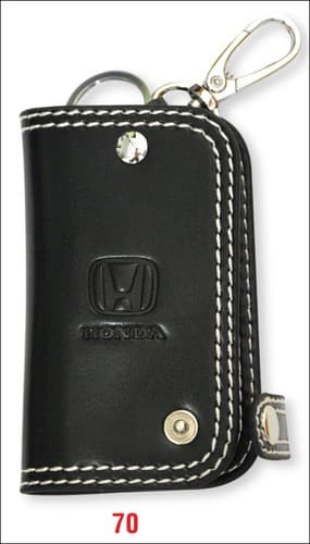 KEYCHAIN GENUINE ring gift LEATHER Car Key Home Key chain Holder Wallet CA65 - Thumbnail 7