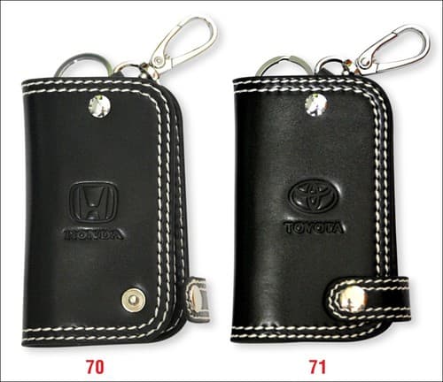 KEYCHAIN GENUINE ring gift LEATHER Car Key Home Key chain Holder Wallet CA65 - Thumbnail 5