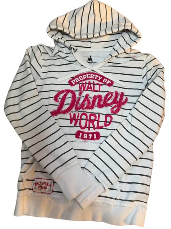 1971 Walt Disney World Women’s Hoodie Striped Sz Small - Thumbnail 10