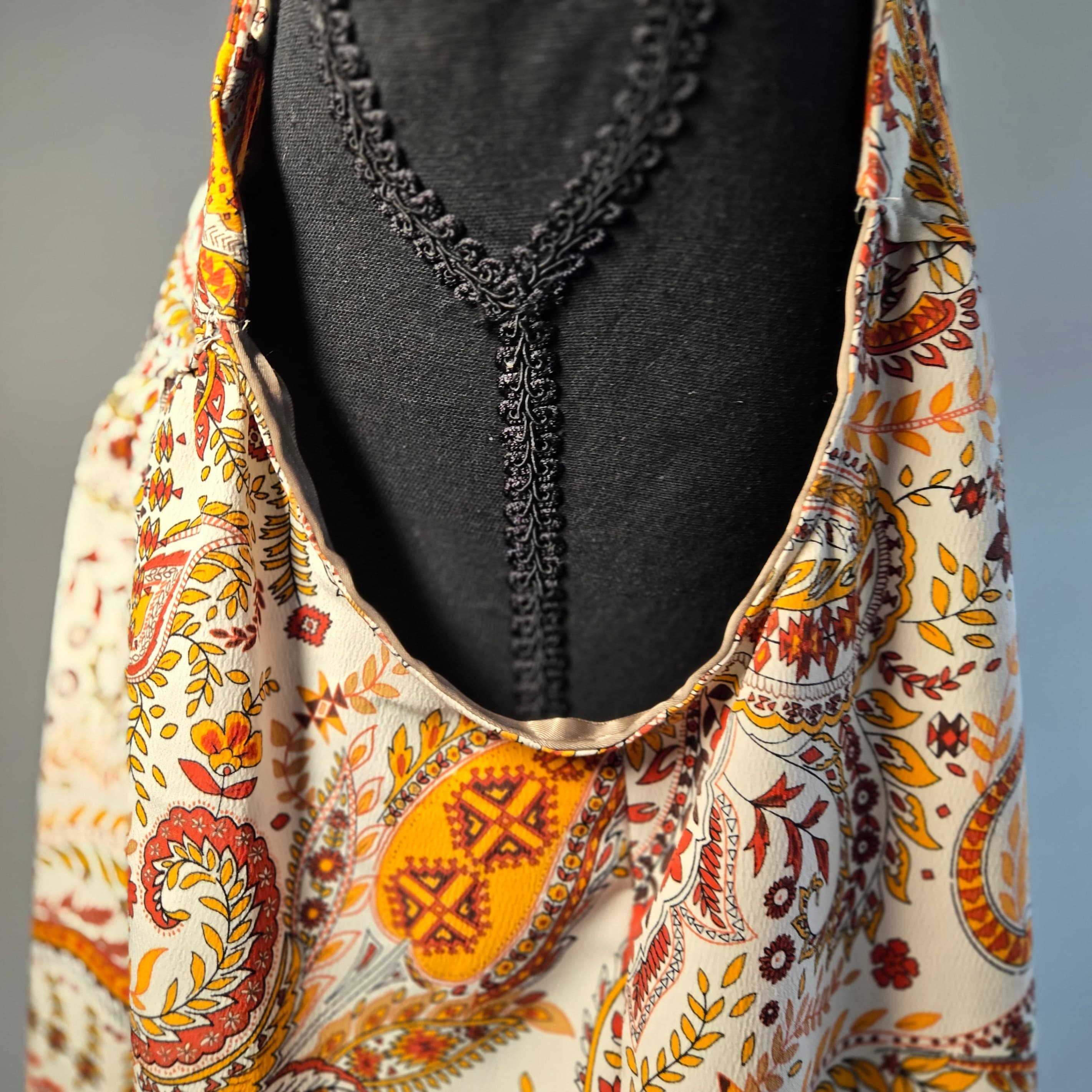 Bohemian Paisley Maxi Dress Sleeveless - Thumbnail 2