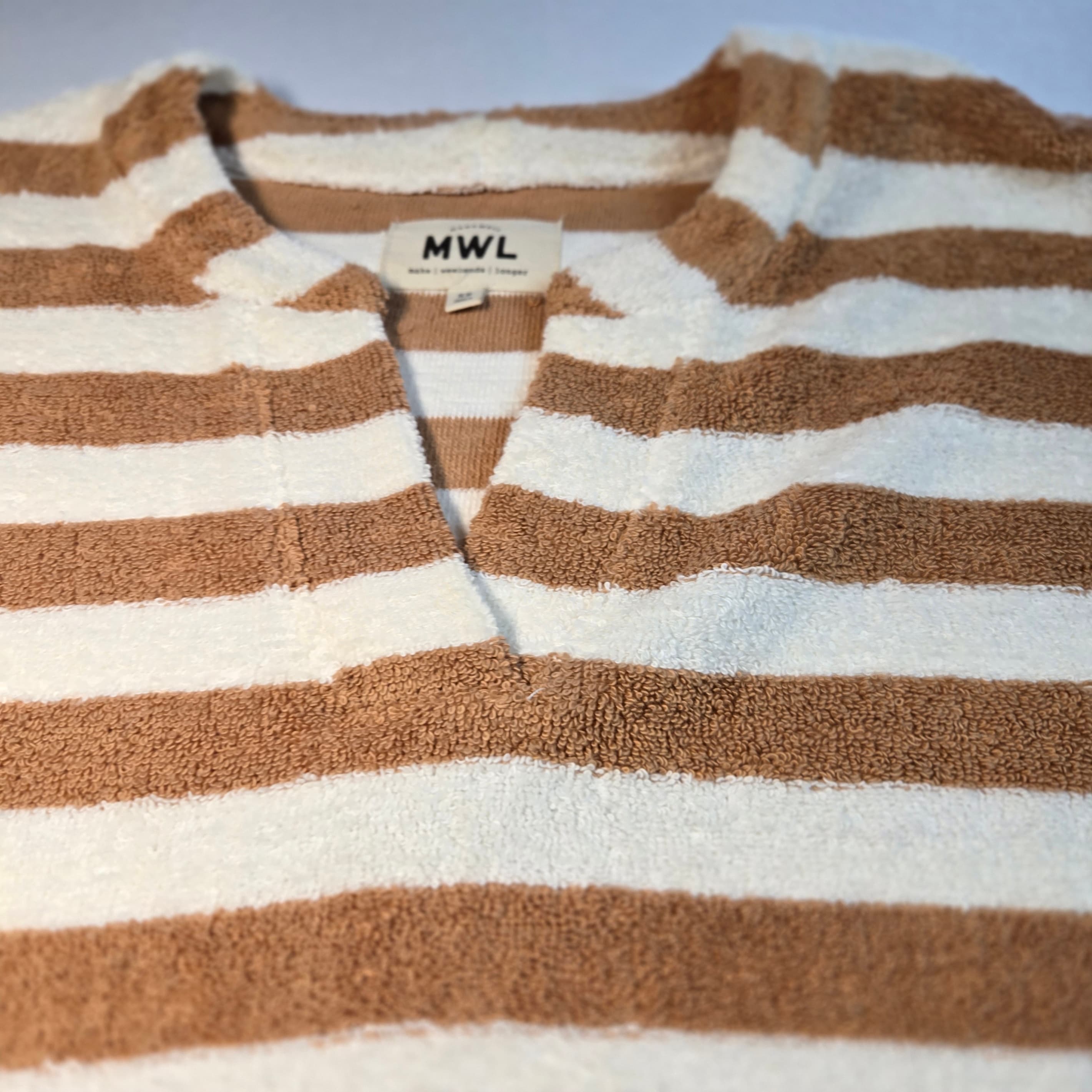 Madewell MWL Striped Terry Hoodie XS - Thumbnail 8