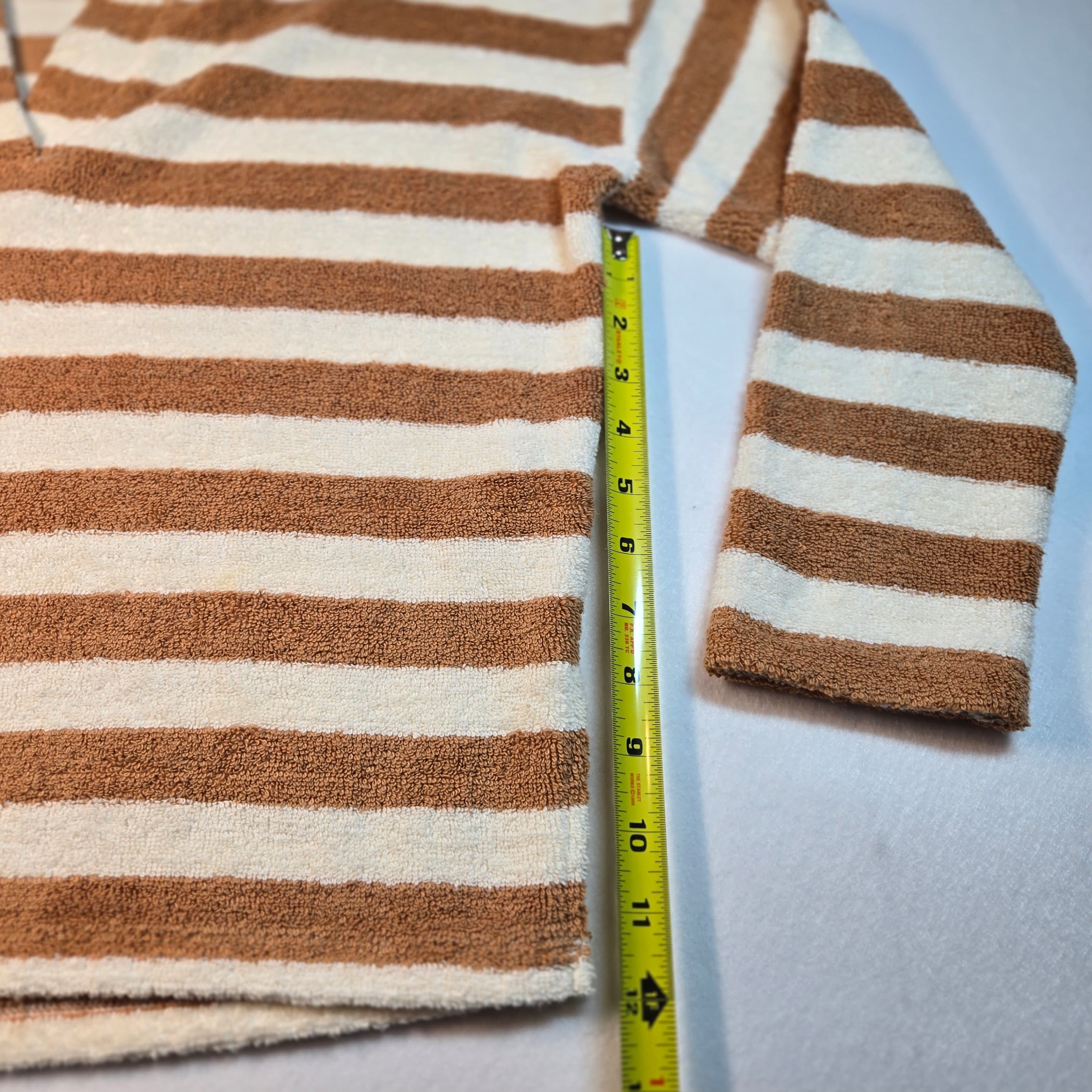 Madewell MWL Striped Terry Hoodie XS - Thumbnail 5
