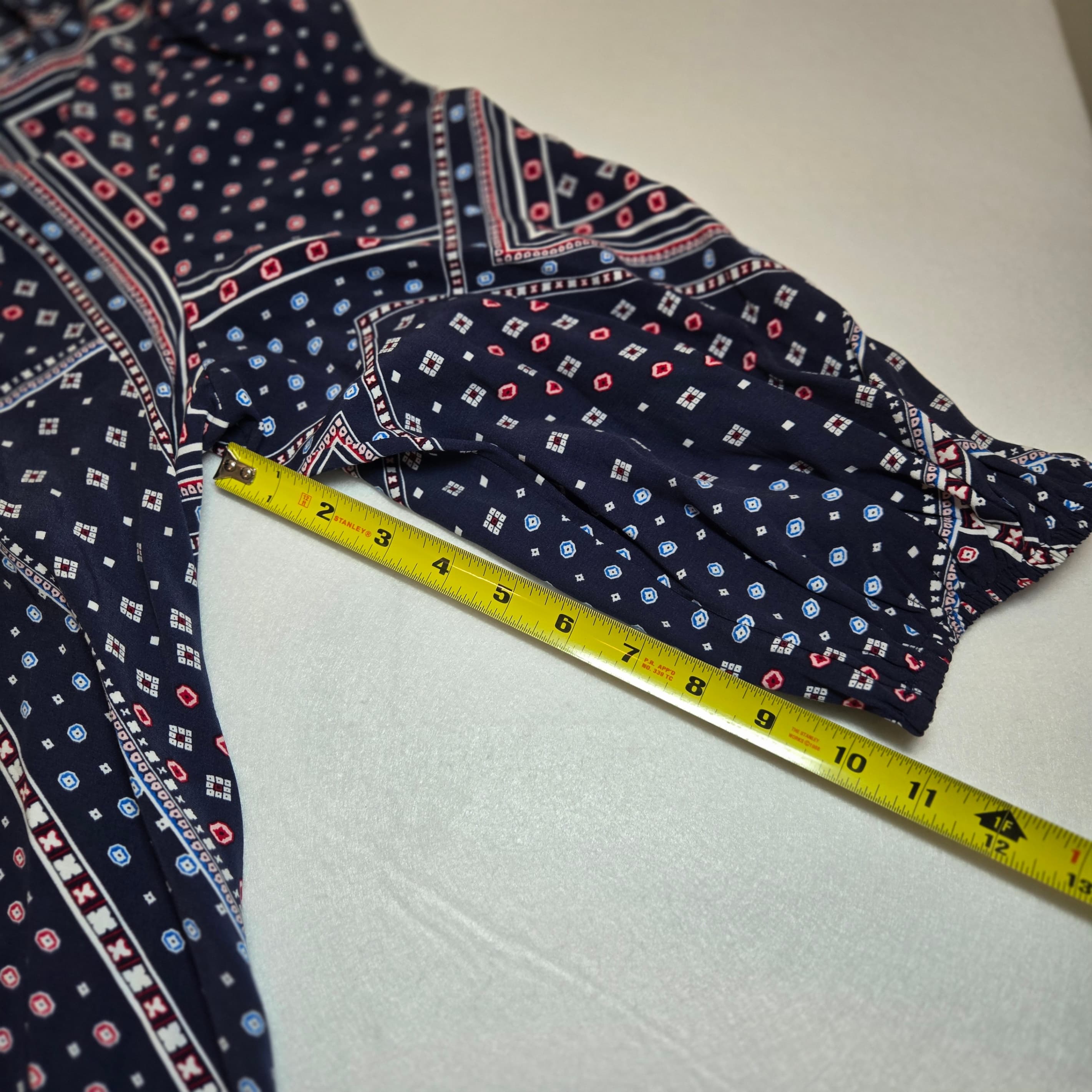 LOFT Women's Patterned Top Size L Boho - Thumbnail 6