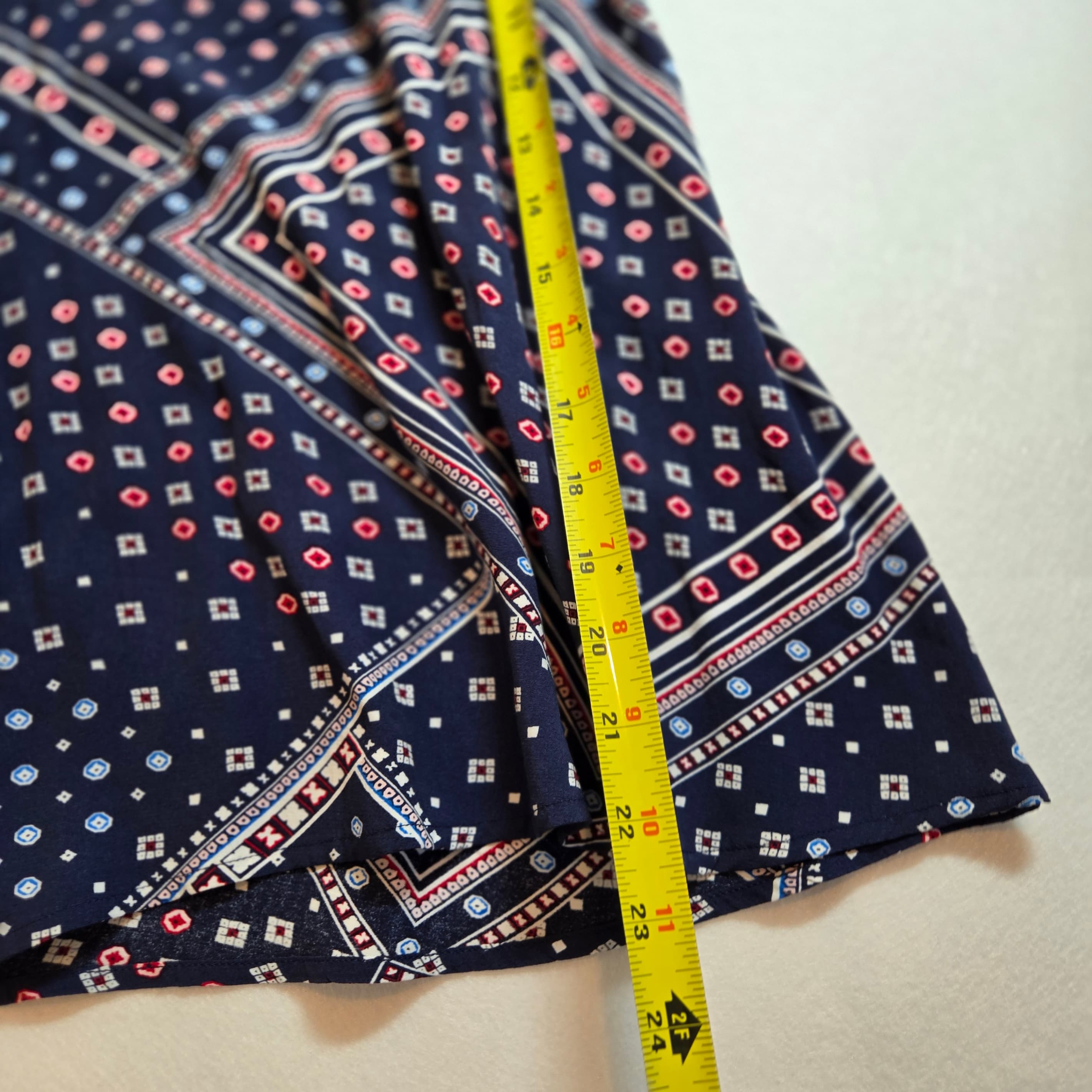 LOFT Women's Patterned Top Size L Boho - Thumbnail 5