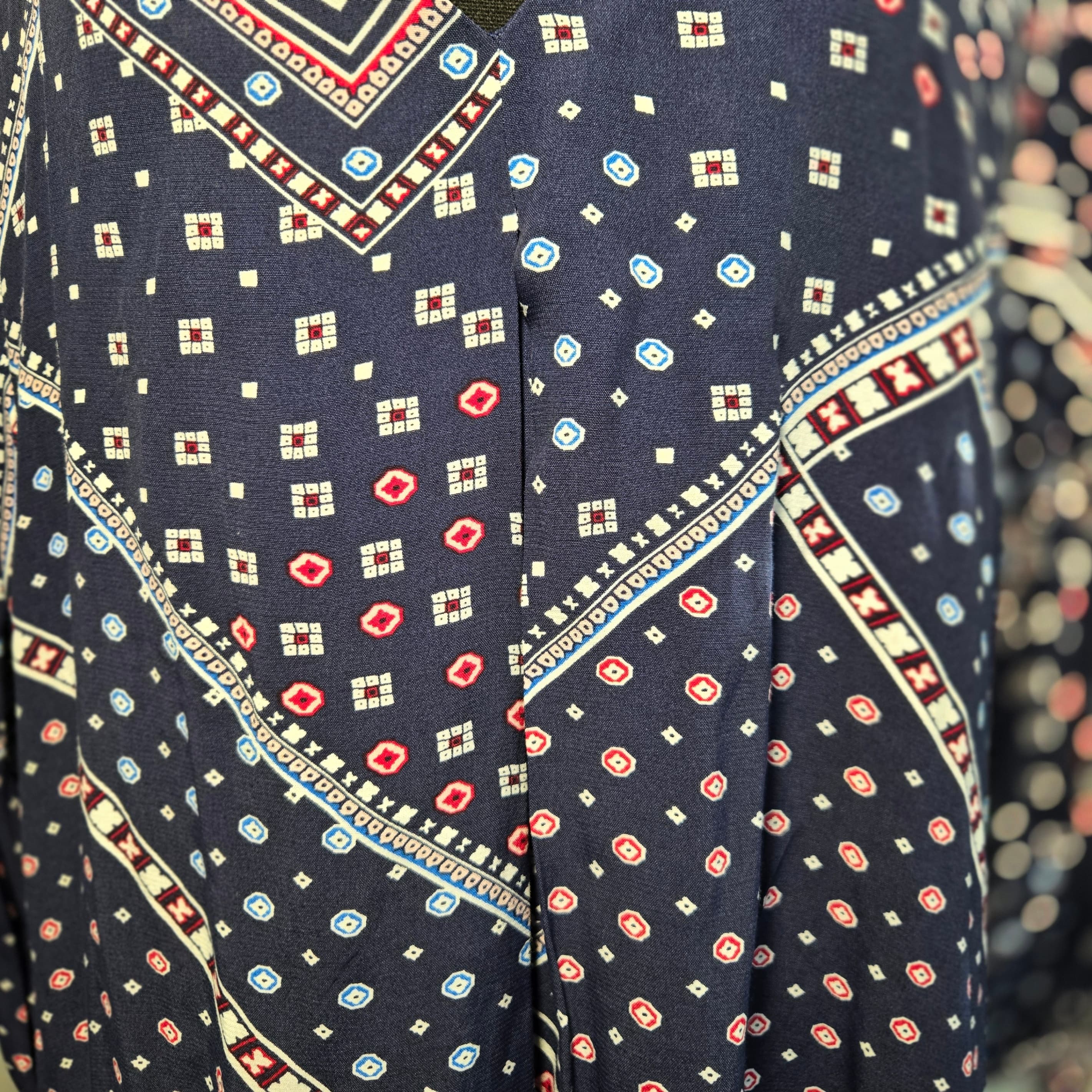 LOFT Women's Patterned Top Size L Boho - Thumbnail 8