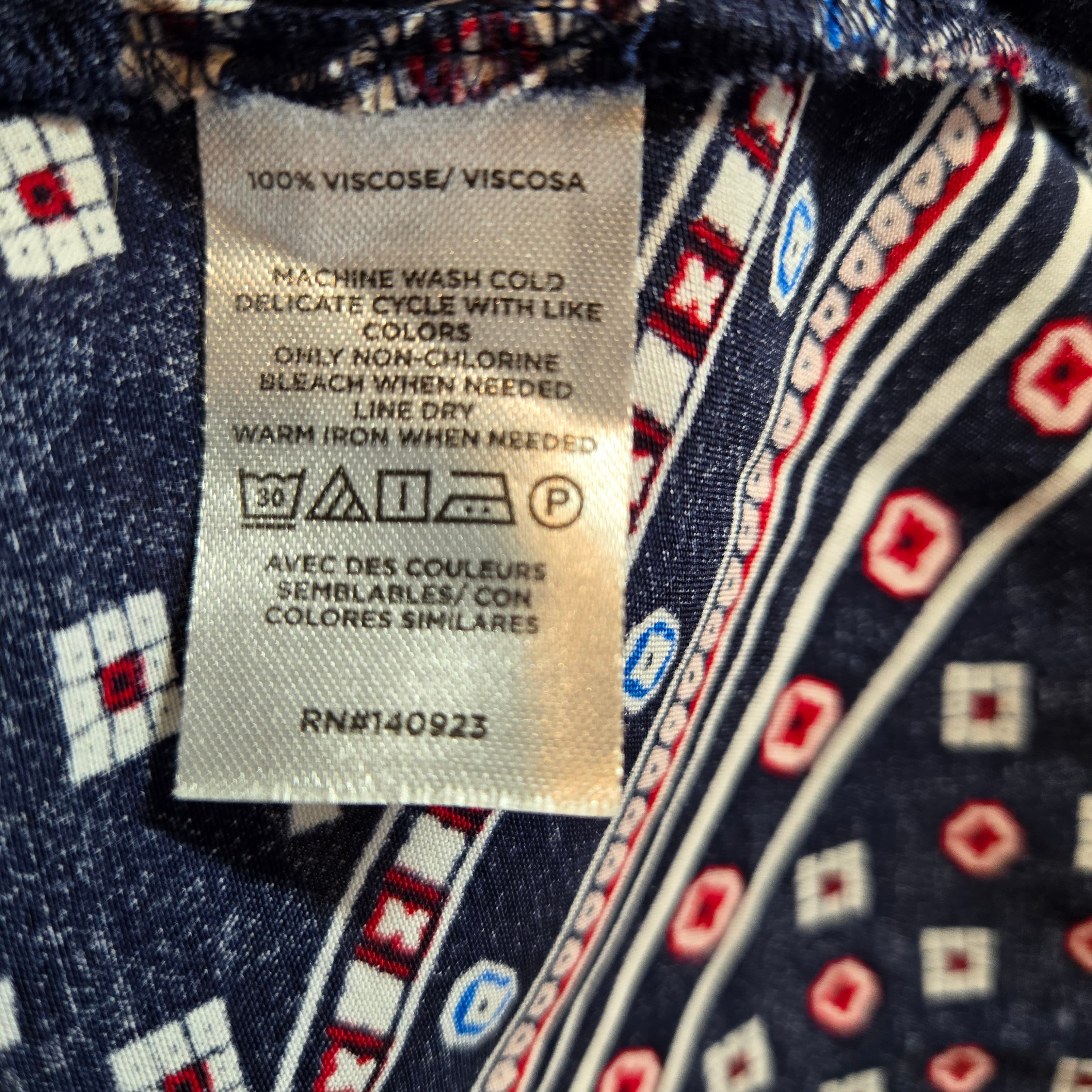 LOFT Women's Patterned Top Size L Boho - Thumbnail 2