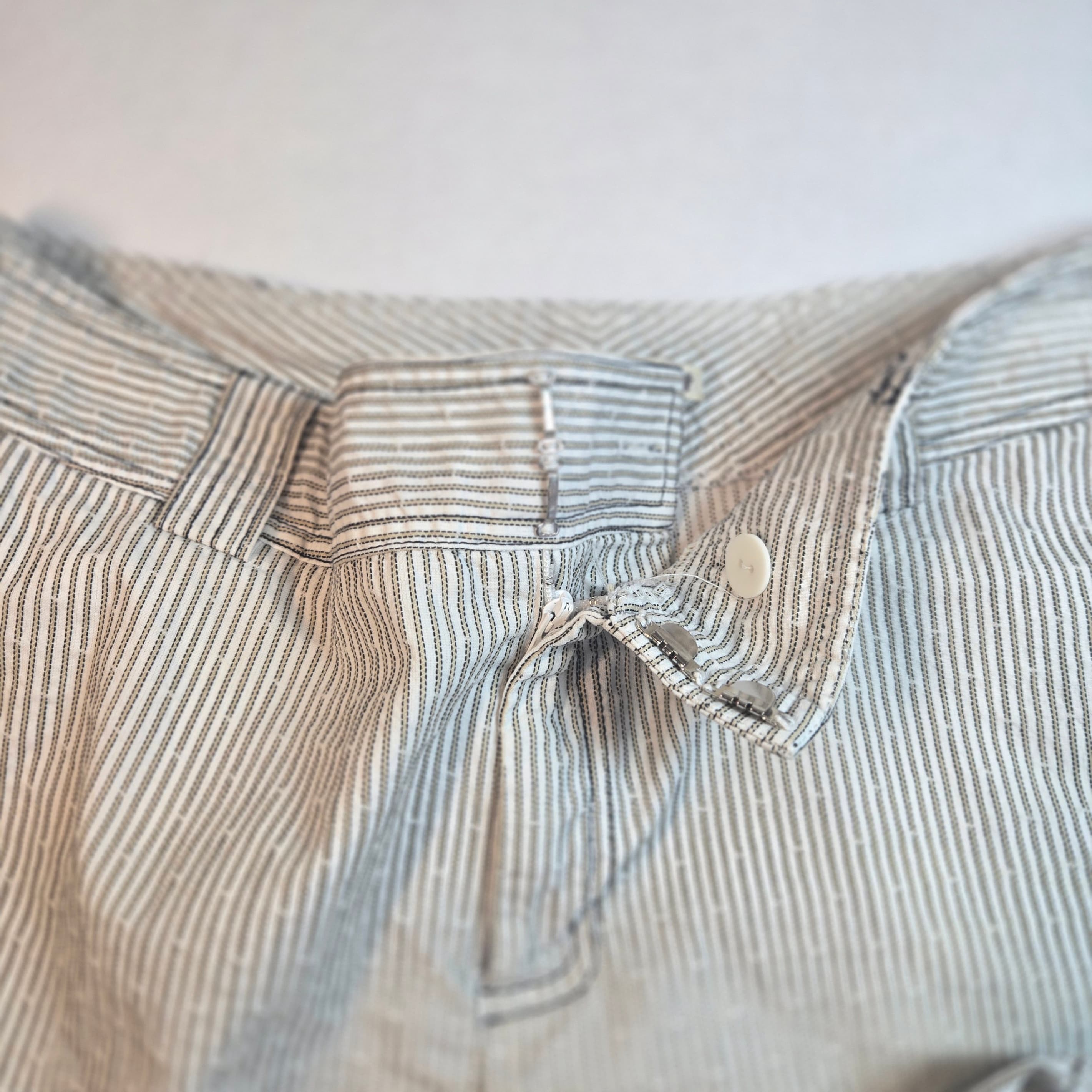 Striped Cotton Summer shorts Size 4 - Thumbnail 4