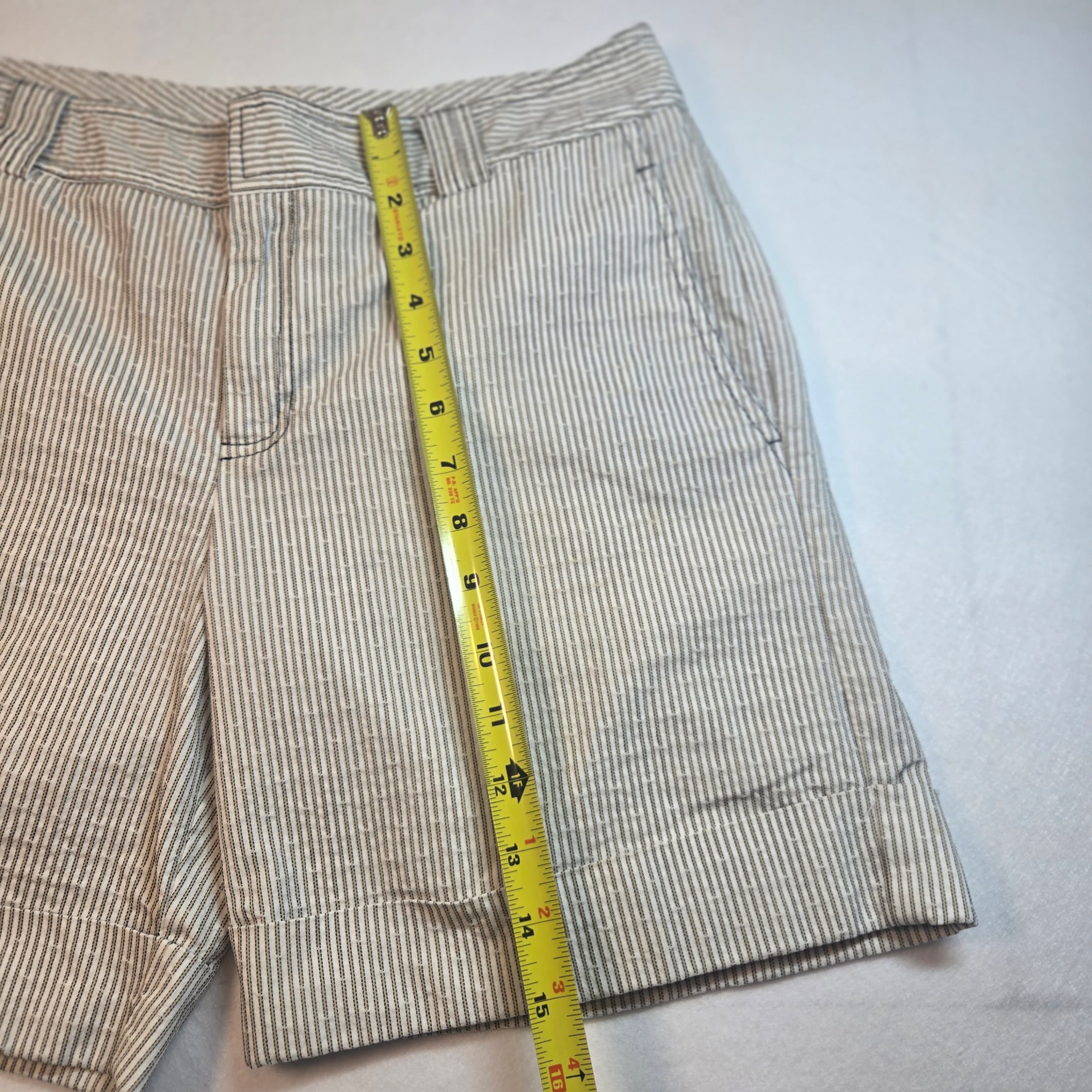 Striped Cotton Summer shorts Size 4 - Thumbnail 8