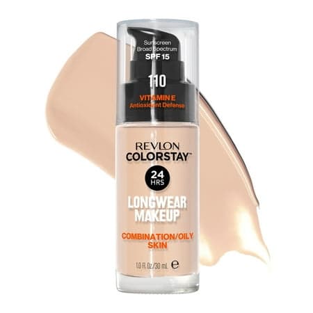 Revlon ColorStay Liquid Foundation Makeup  Matte Finish  Combination/Oily Skin  SPF 15  110 Ivory  1 Fl Oz - Thumbnail 6