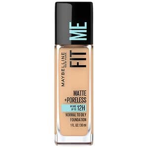 Maybelline Fit Me Matte + Poreless Liquid Foundation Makeup  220 Natural Beige  1 Fl Oz - Thumbnail 5