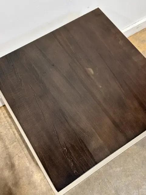 Bassett Dark Wood And Metal End Table - Thumbnail 2