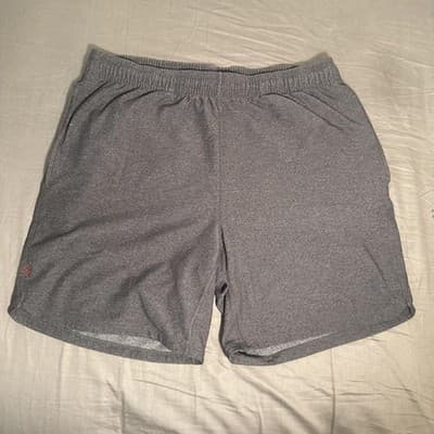 Rhone Mako Perforated Unlined Athletic Shorts Performance Gray Men's M 100007