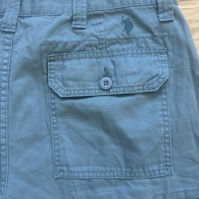 U.S. Polo Assn. Cargo Shorts Cotton Canvas Casual Summer Green 11 Inseam Mens 38 - Thumbnail 15
