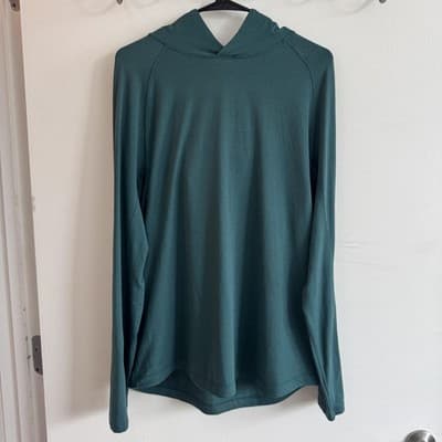 Lululemon Drysense Training Hoodie Pullover Athletic Forest Green Mens L LM3CPJS