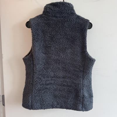Patagonia Los Gatos Sherpa Fleece Vest High Pile Full Zip Navy Blue Womens L - Thumbnail 2