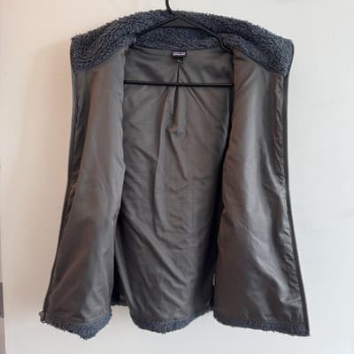 Patagonia Los Gatos Sherpa Fleece Vest High Pile Full Zip Navy Blue Womens L - Thumbnail 9