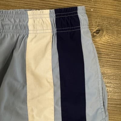 Rhone Fletcher Swim Trunks Waist Drawstring Back Pocket Striped Blue Men's XL - Thumbnail 4