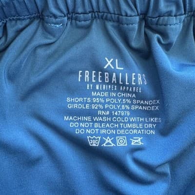 Freeballers Meripex Apparel Shorts Elastic Lined Athletic Beige 7 Inseam Mens XL - Thumbnail 3