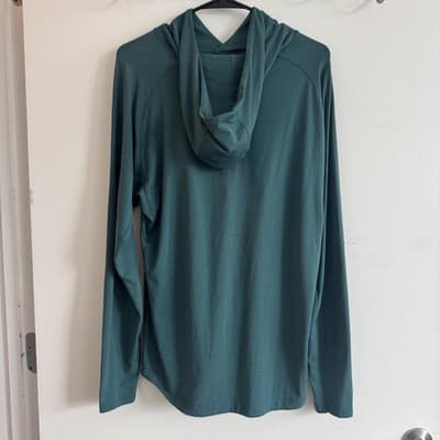 Lululemon Drysense Training Hoodie Pullover Athletic Forest Green Mens L LM3CPJS - Thumbnail 2