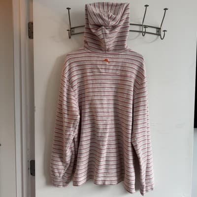 Tommy Bahama Baja Hoodie Sweatshirt Pullover Henley Multicolor Mens L - Thumbnail 3