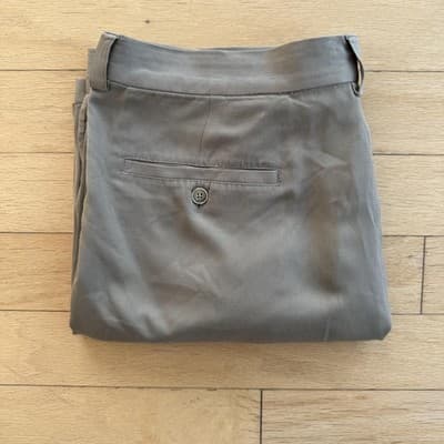 Tommy Bahama Shorts Pleated Chino Beige 100% Silk Casual 10 Inseam Mens 36 - Thumbnail 19