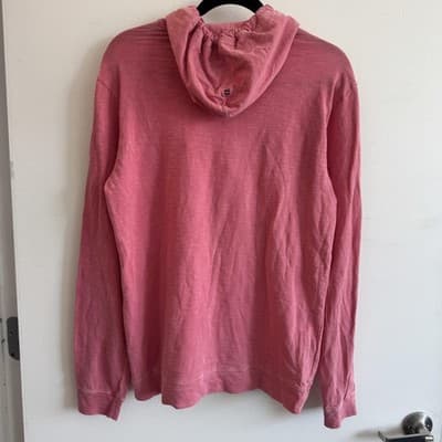 Vineyard Vines Island Hoodie Lightweight Pullover Cotton Pink Mens S 1K002640 - Thumbnail 2