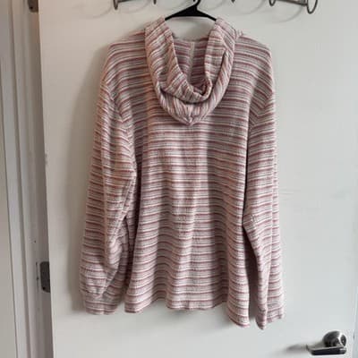 Tommy Bahama Baja Hoodie Sweatshirt Pullover Henley Multicolor Mens L - Thumbnail 2
