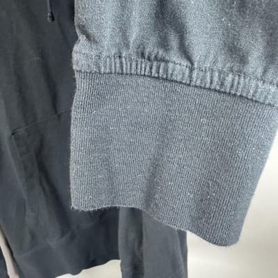 AllSaints Raven OTH Hoody Fleece Pullover Organic Cotton Black Men's XL - Thumbnail 10