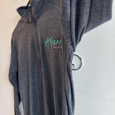 Storm Creek Pacesetter Sueded Jersey Shirt 1/4 Zip Performance Gray Womens S - Thumbnail 7