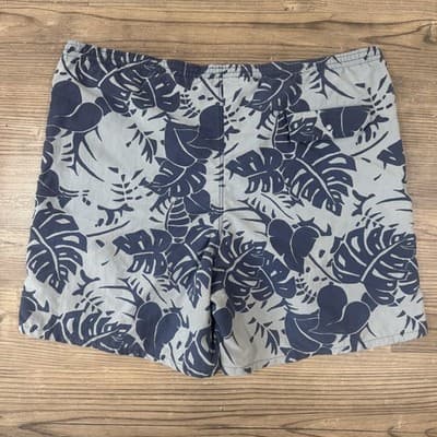 Patagonia Baggies Swim Trunks Bayside Blue Hawaiian Floral Lined Men's 50092SP17 - Thumbnail 2
