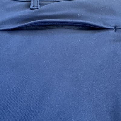 Fabletics Pants Slim Tapered Performance Zip Pocket Blue Deep Navy Mens 38x32 - Thumbnail 16
