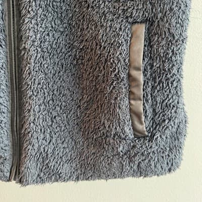 Patagonia Los Gatos Sherpa Fleece Vest High Pile Full Zip Navy Blue Womens L - Thumbnail 8