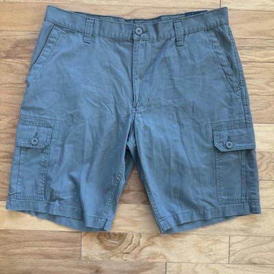 U.S. Polo Assn. Cargo Shorts Cotton Canvas Casual Summer Green 11 Inseam Mens 38