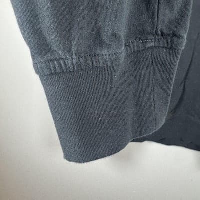 AllSaints Raven OTH Hoody Fleece Pullover Organic Cotton Black Men's XL - Thumbnail 9